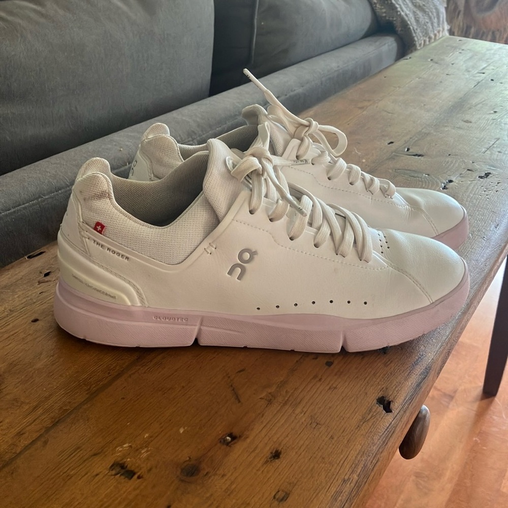 On Running Women's Sneakers - White and Pink size 9 1/2
